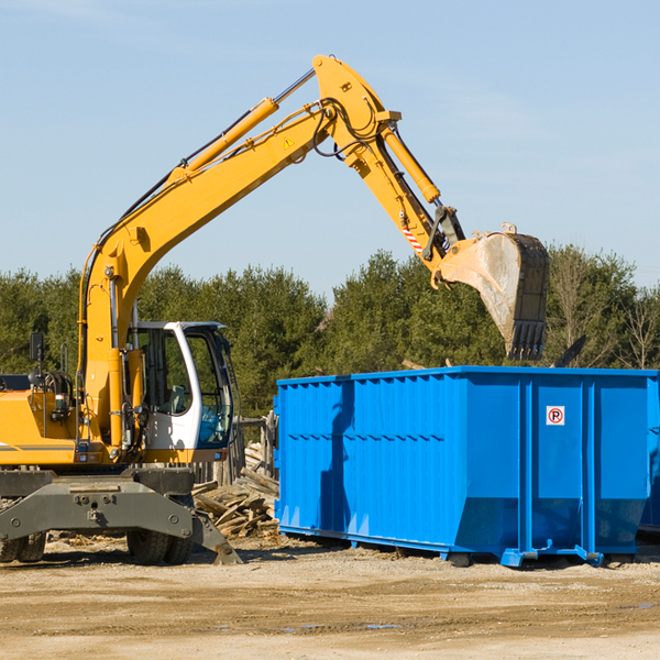 can i rent a residential dumpster for a construction project in Nina